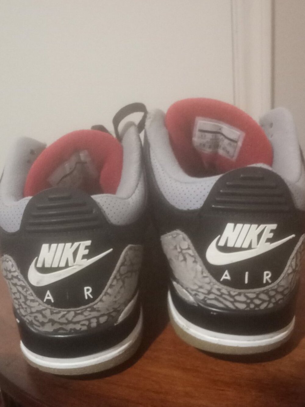 Nike Air Jordan 3 Retro OG Black Cement (854262-001) - Men's US Size 8.5 - Picture 11 of 14